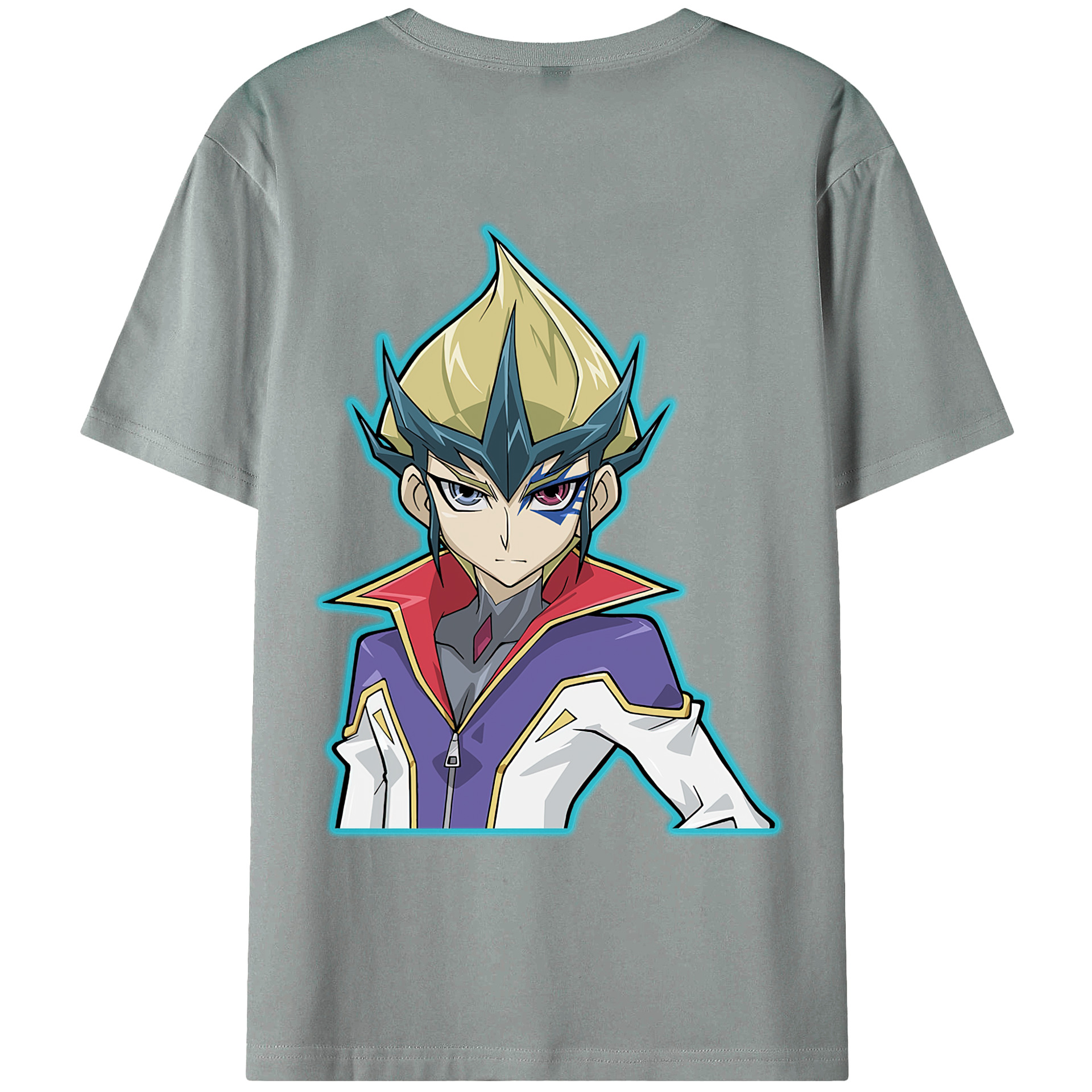 （画像用） 遊☆戯☆王 Yu-Gi-Oh! 綿100％ メンズ半袖Tシャツ（バックプリント） 通気性